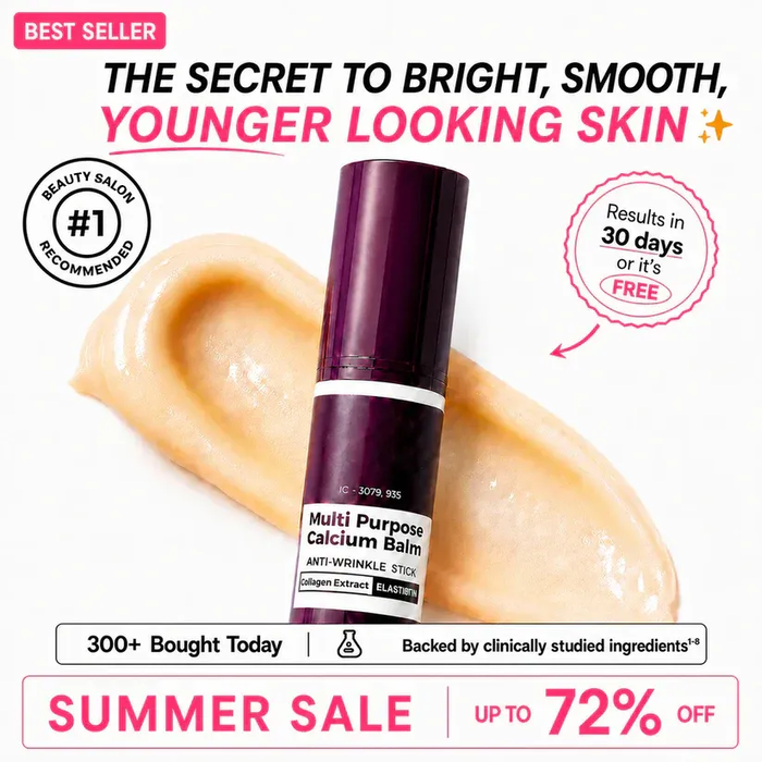 ⏰Last Day-Buy 1 Get 1 Free🔥 Calcium Multi Balm Eye Care Routine Korean Skin Care Anti-aging Cosmetics Collagen Eye Stick 9g