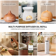 White Tea Diffuser Oil Refill, 4.1 fl oz (118 mL) – Long-Lasting Fragrance Oil with Neroli & Bergamot for Waterless, Ultrasonic and Reed Diffusers
