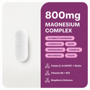 AIDODMOM™ Magnesium Complex for Women, 240 Vegetarian Capsules | 20-in-1 Formula